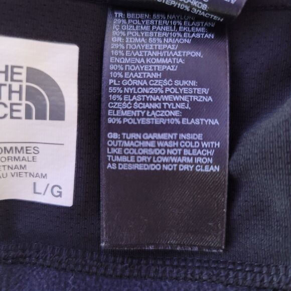 The North Face Mens Running Tights L Black VaporWick  Zipper Pocket Reflective - Picture 13 of 15